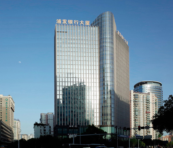 鋁單板吊頂-上海浦發銀行大廈