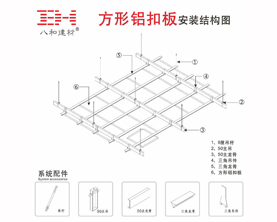 專業指導-方形鋁扣板吊頂施工工藝